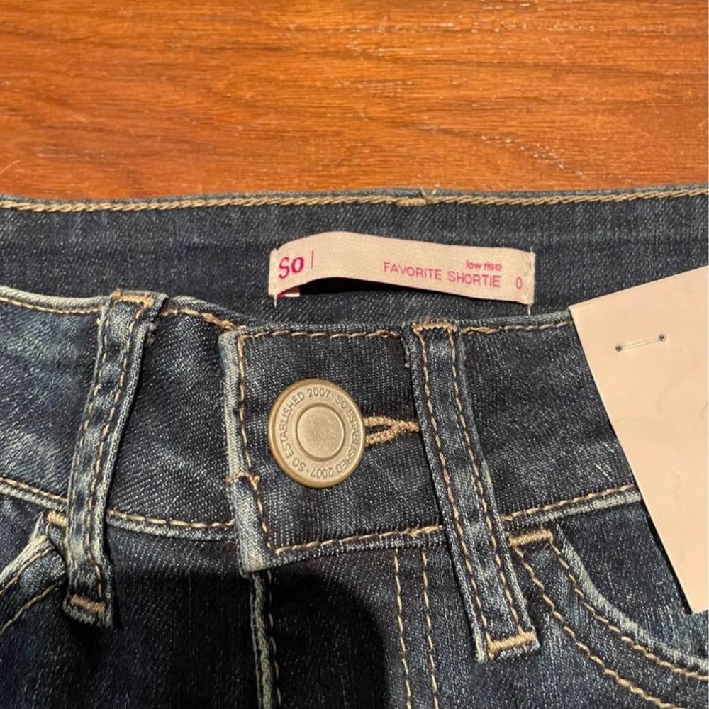 Low Rise Jean Shorts - Picture 3 of 3
